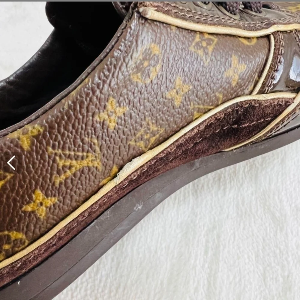 Louis Vuitton Monogram Suede Trainers Size 13 Kids - Picture 7 of 17